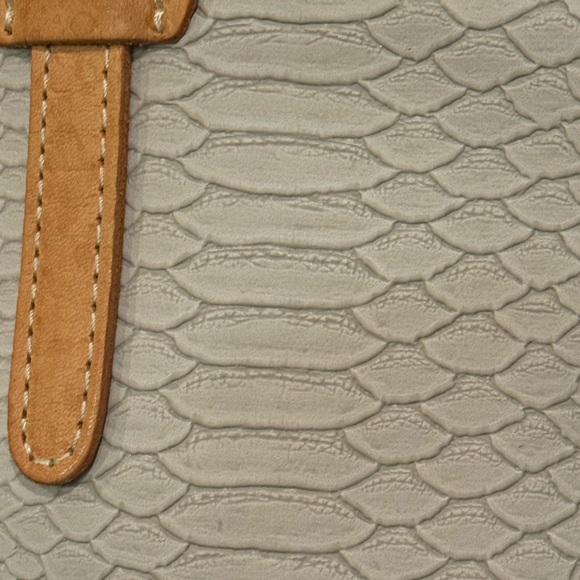 Consuela Cream Tote Bag with accessories.  Gently used. See pics for flaws. - Picture 5 of 16